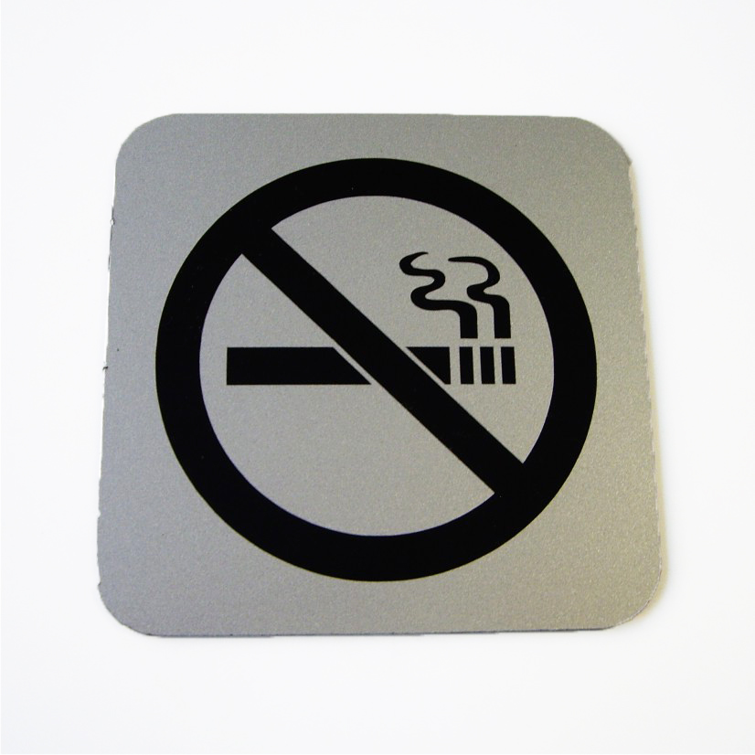 placa de prohibido fumar
