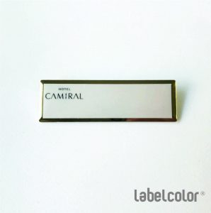 Identificador oro brillo